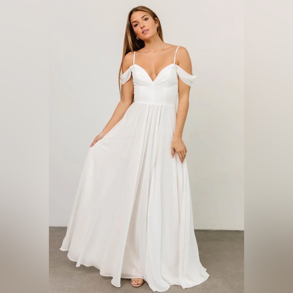 NWT Baltic Born Bianca lace maxi (ivory/white)